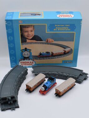 Vintage Ertl Thomas & Friends Starter Set w/ Thomas Annie Clarabel 8 Piece Track